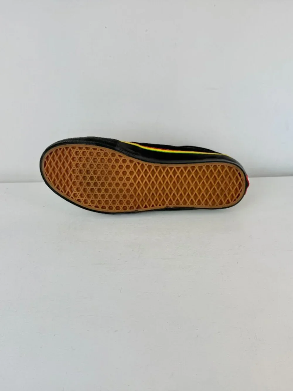 Men's 13 - VANS Skate Grosso Mid-Rasta Black Suede/Canvas Sneaker -721454 - Picture 8 of 9